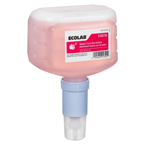 Désinfectant en mousse Digisan E Ecolab pour distributeur compact Nexa, 750 ml – 6 par boîte #6100758
